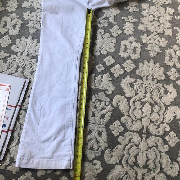 GAP LONG & LEAN STRETCH, WHITE, JEANS, SIZE 6R, BOOT CUT/FLARE - Picture 7 of 9